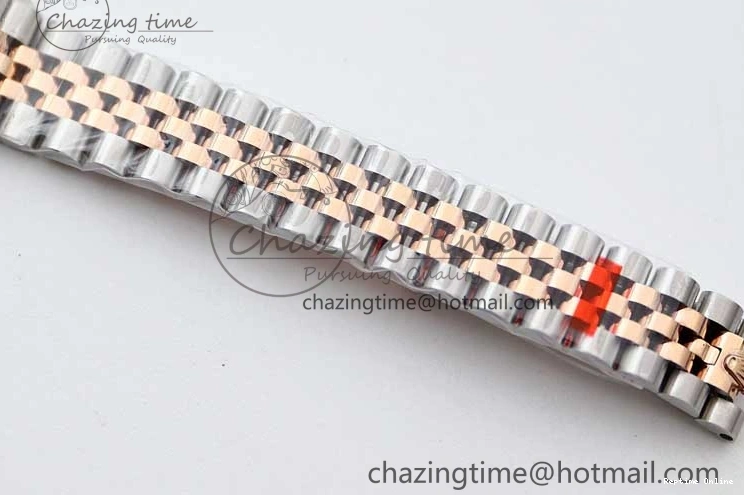0511 Lady DateJust 28 SS RG TWF 1:1 Best Edition Green Dial Diamonds Markers on Jubilee Bracelet NH Trendsetting 2130